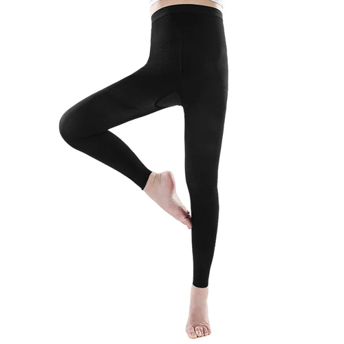 20-30mmHg Women Medical Compression Pantyhose Stockings Varicose Veins Footless Graduated Support Thighs Pantyhose Sleeve M-5XL